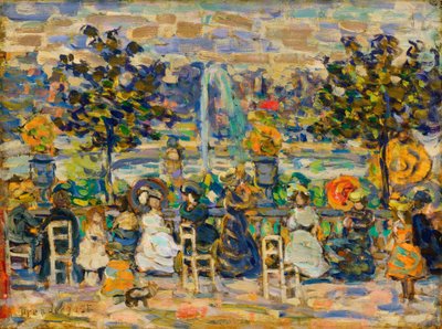 En los Jardines de Luxemburgo de Maurice Brazil Prendergast